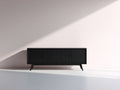 Mobile ingresso - Legno-Metallo - 160x40x72 cm - Nero - Design moderno minimalista
